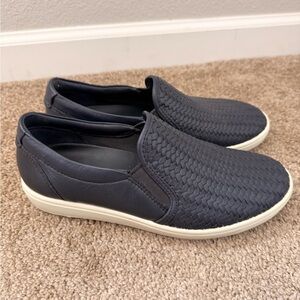 Ecco Women's Navy Woven Slip-On Flats